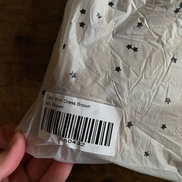 PRINCESS POLLY Dani Mini Dress Brown - Picture 3 of 3